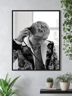 Черно-белая фотография Lil Peep - 4