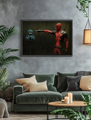 Дэдпул и мишка в стиле современного искусства - 5