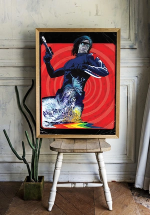 Зимний солдат на красном фоне - 2