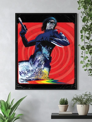 Зимний солдат на красном фоне - 4