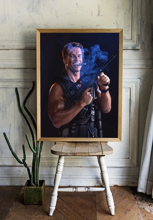 Арнольд Шварценеггер с сигарой и оружием - 2