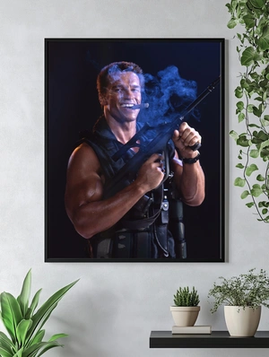 Арнольд Шварценеггер с сигарой и оружием - 4