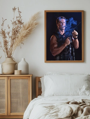 Арнольд Шварценеггер с сигарой и оружием - 5