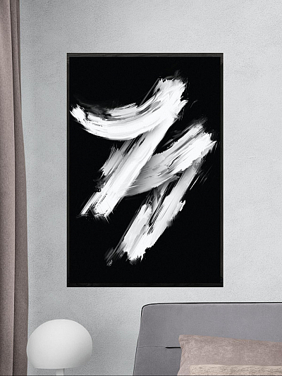 Черно белые постеры для интерьера (61 фото)