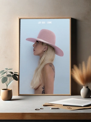 Lady Gaga в розовой шляпе - 3