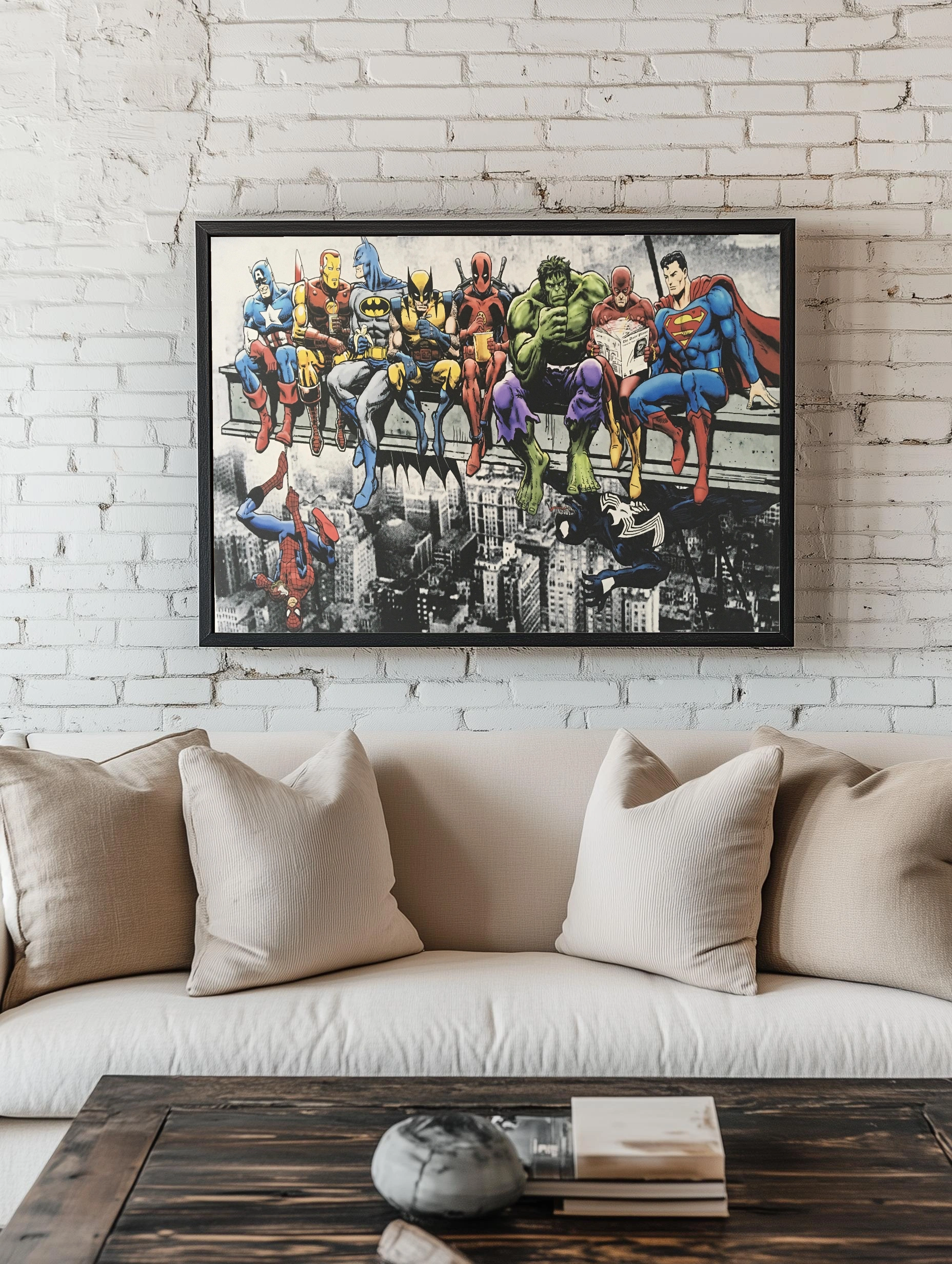 Команда супергероев в городском пейзаже - 2