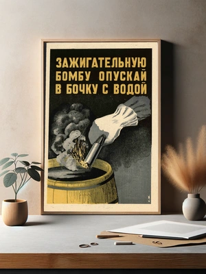 Инструкция по тушению зажигательной бомбы - 3