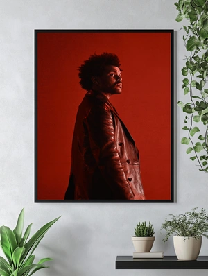Портрет The Weeknd в красных тонах - 4