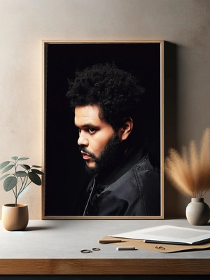 Портрет The Weeknd в профиль - 3