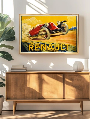 Renault – Красный классический автомобиль - 4