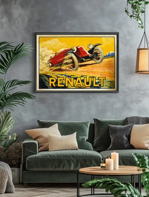 Renault – Красный классический автомобиль - 5