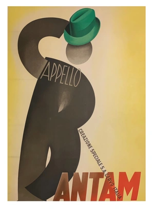Appello Bantam — Абстрактная фигура с зелёной шляпой - 1