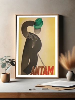 Appello Bantam — Абстрактная фигура с зелёной шляпой - 3