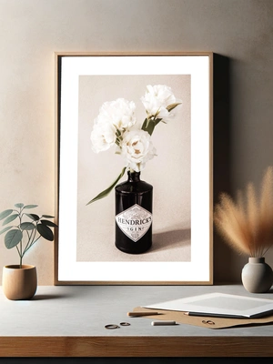 Нежность белых цветов и черная бутылка Hendrick’s - 3