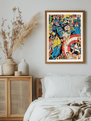 Капитан Америка с эффектом граффити - 5