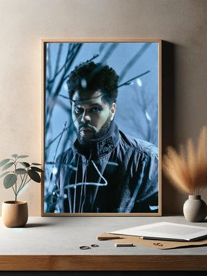 Портрет The Weeknd в холодных тонах - 3