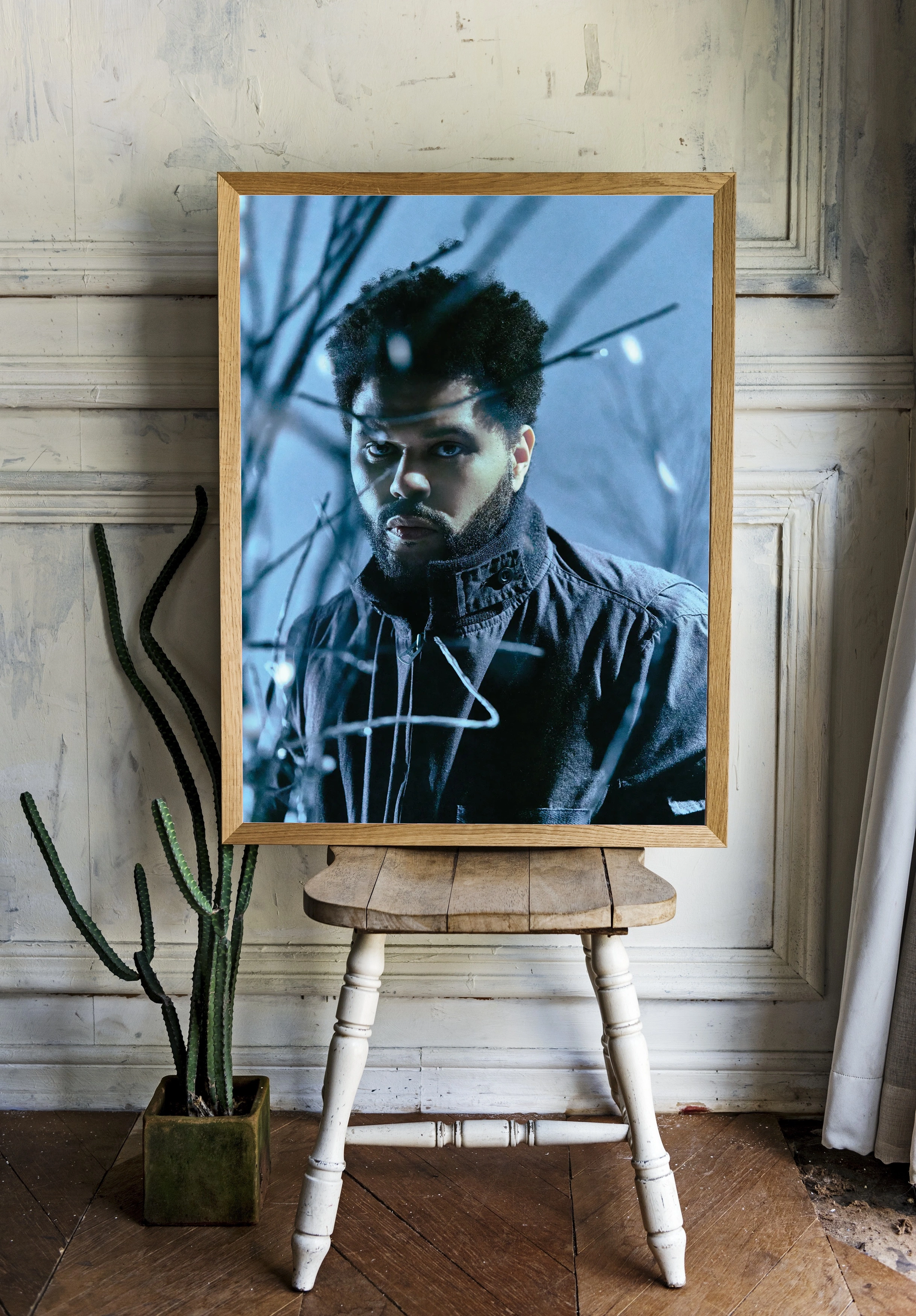 Портрет The Weeknd в холодных тонах - 2