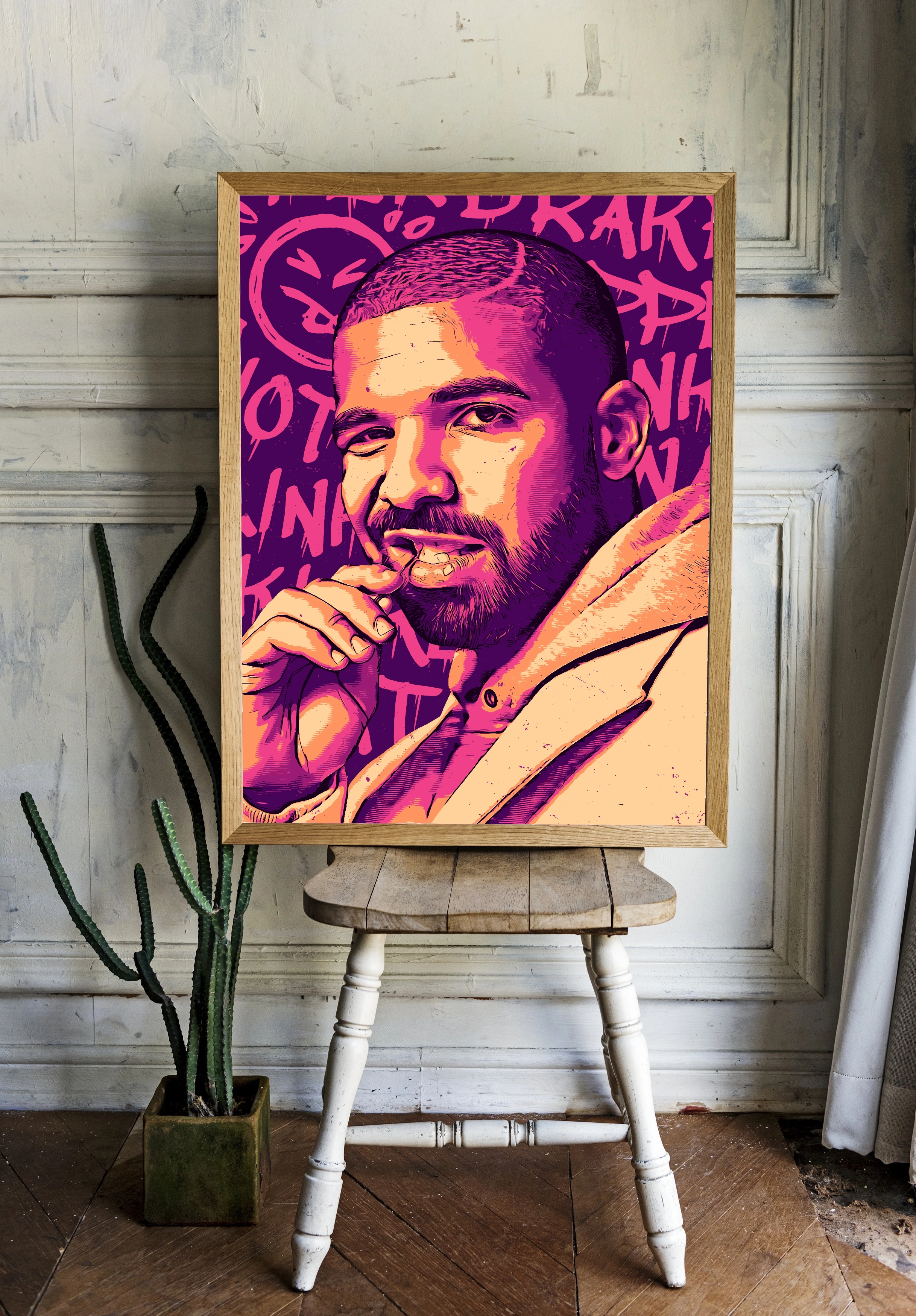 Drake в ярких оттенках розового и фиолетового - 2