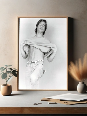 Чёрно-белое изображение с молодым Брэдом Питтом - 3