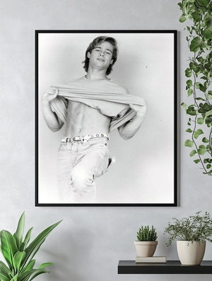 Чёрно-белое изображение с молодым Брэдом Питтом - 4