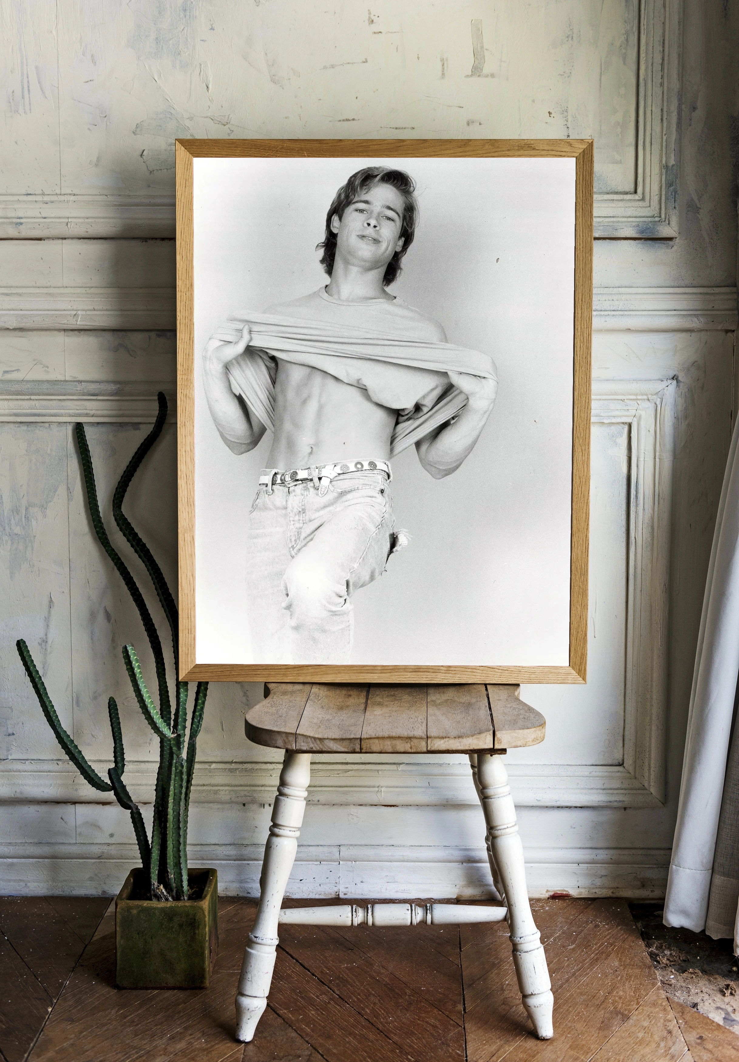 Чёрно-белое изображение с молодым Брэдом Питтом - 2