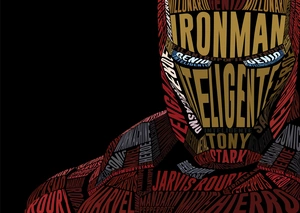 Iron Man в типографическом дизайне - 1