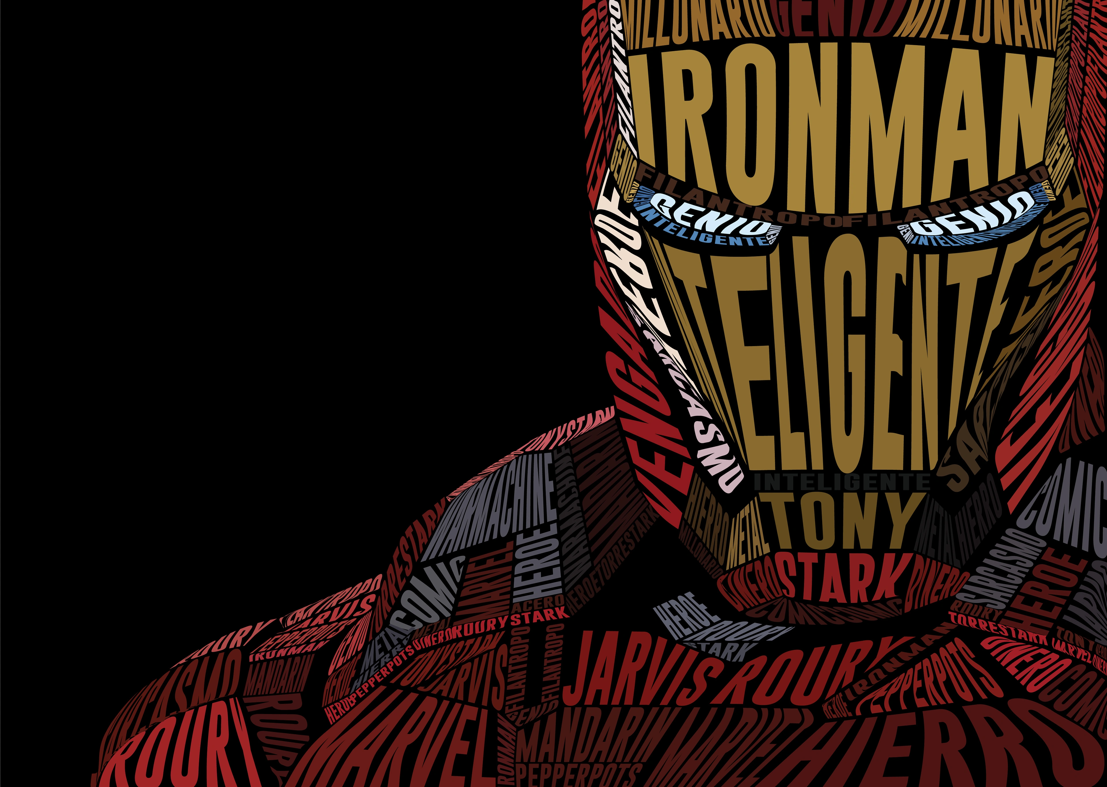 Iron Man в типографическом дизайне - 1