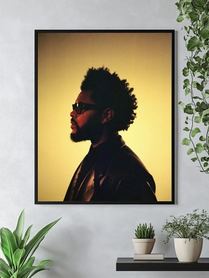 Темный силуэт The Weeknd с солнечным оттенком - 4