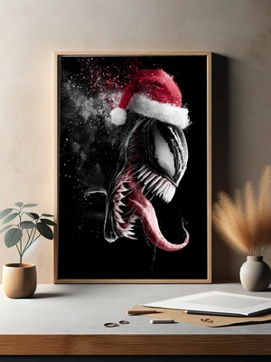 Веном в новогоднем колпаке - 3