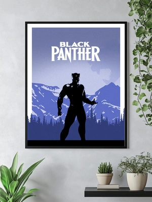 Черная Пантера на фоне гор - 4