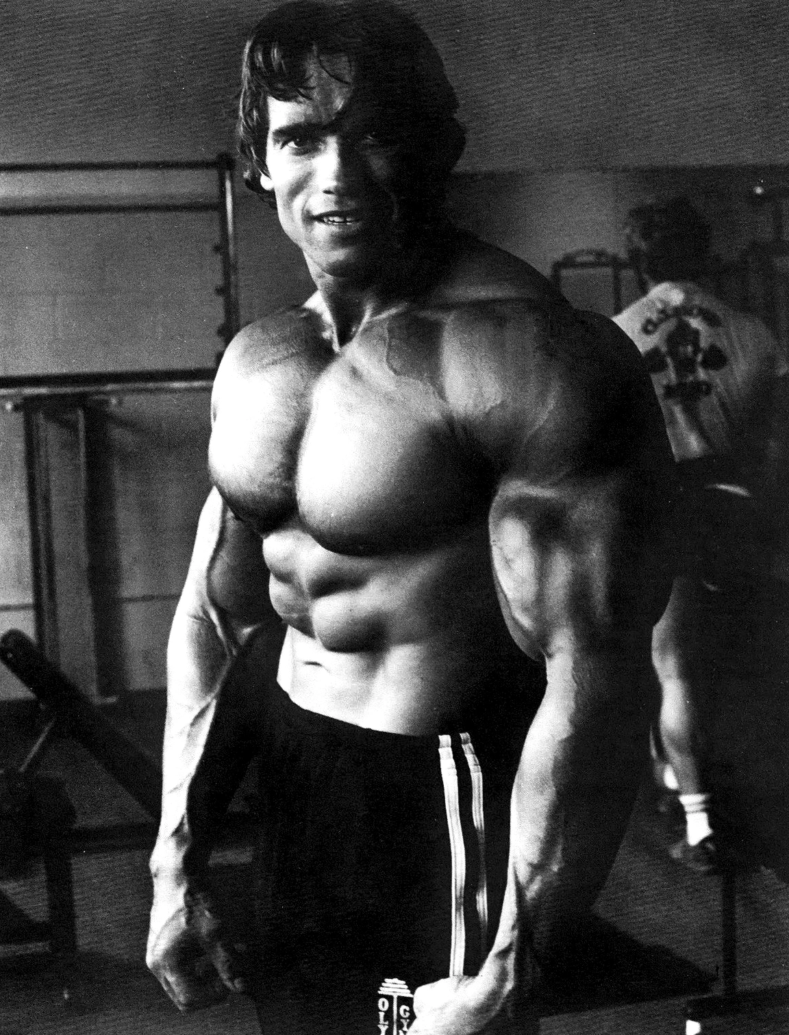 Арнольд Шварценеггер в спортзале - 1