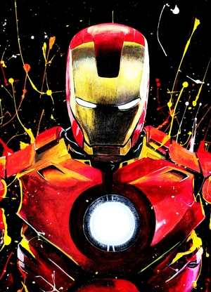 Железный Человек в ярких красках - 1