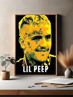 Lil Peep в яркой абстракции - 3