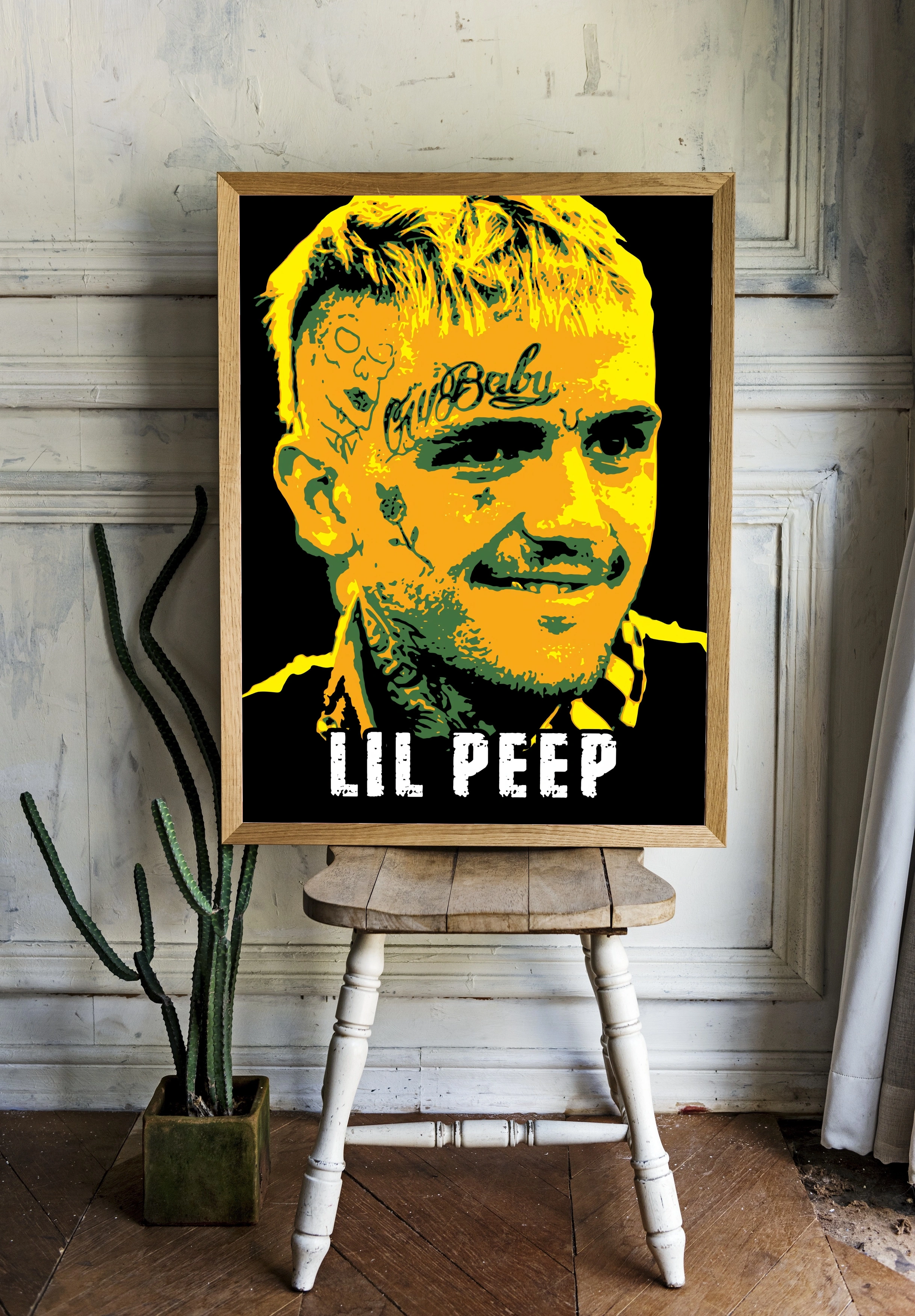 Lil Peep в яркой абстракции - 2