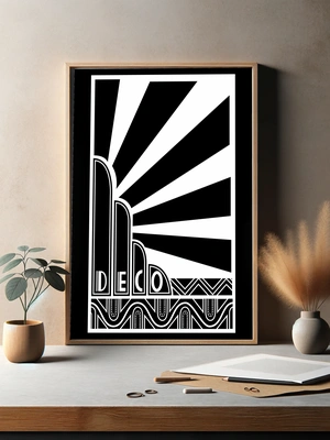 DECO — абстрактный постер с архитектурными формами - 3