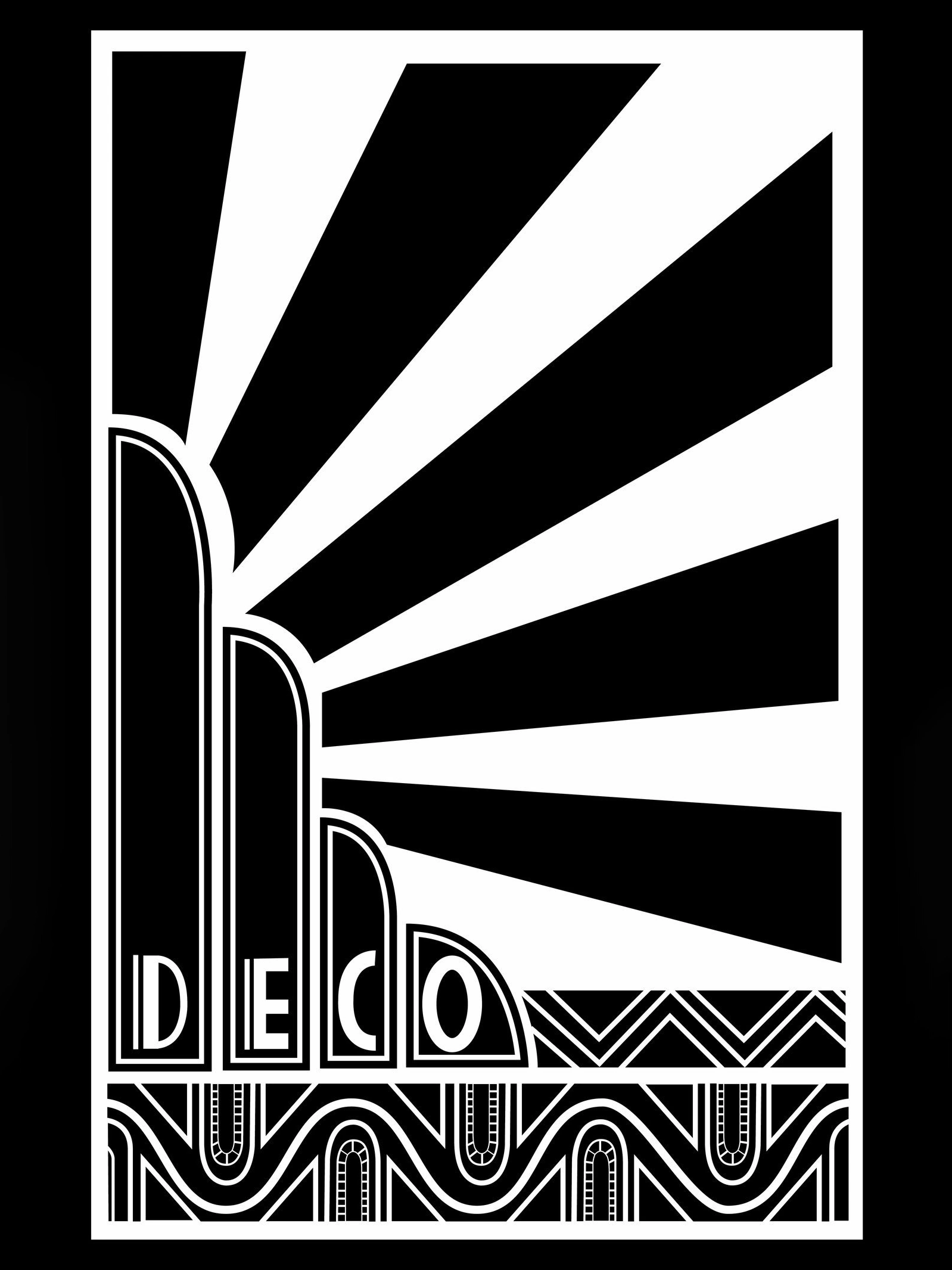 DECO — абстрактный постер с архитектурными формами - 1