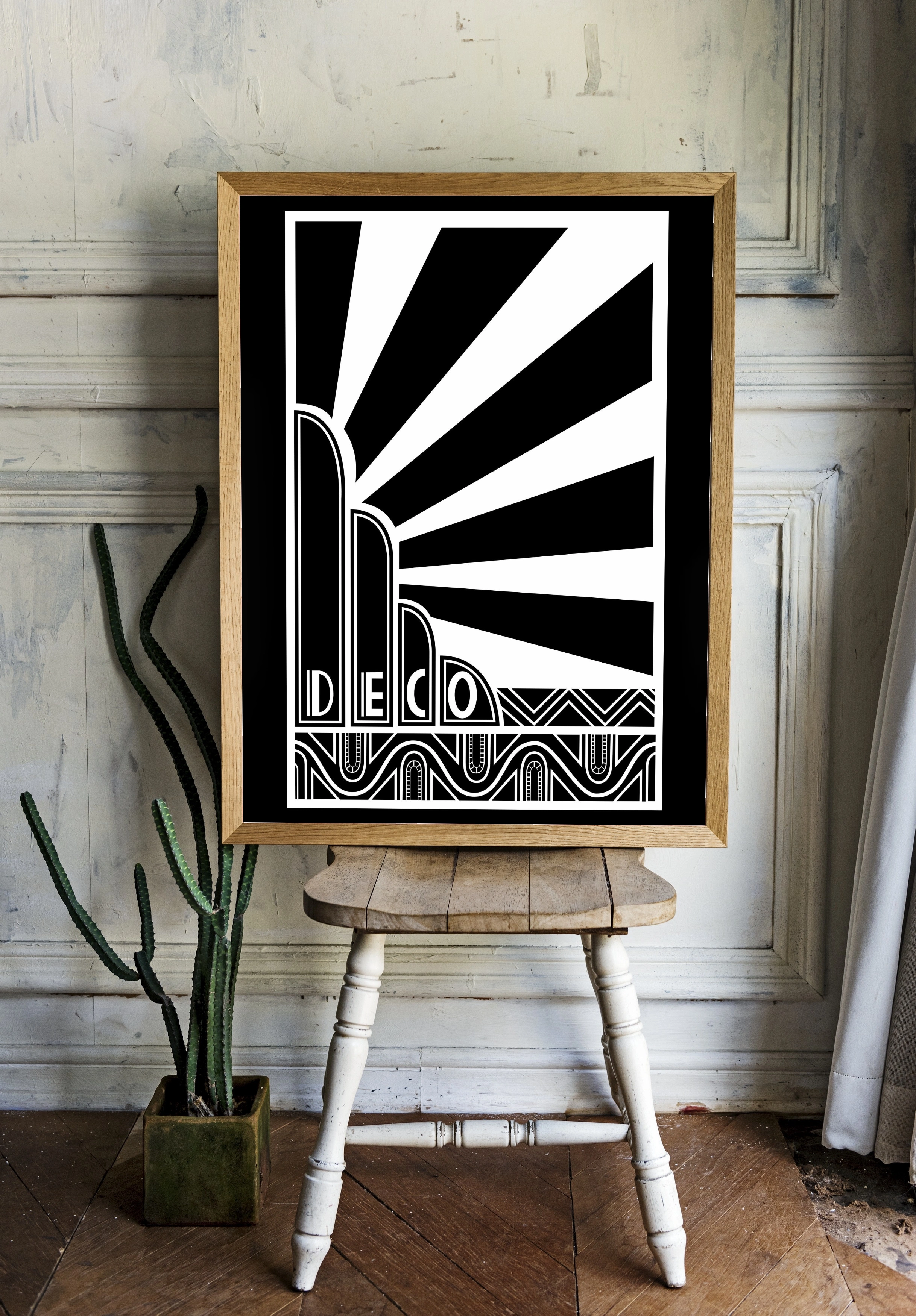 DECO — абстрактный постер с архитектурными формами - 2