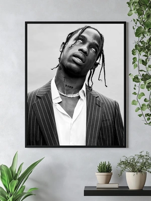 Travis Scott — Чёрно-белый кадр - 4