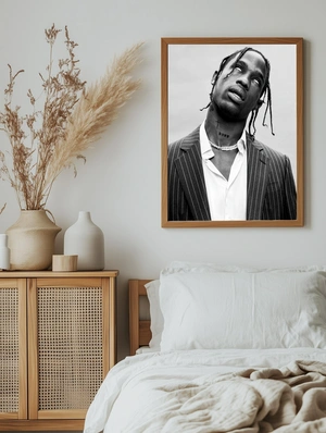Travis Scott — Чёрно-белый кадр - 5