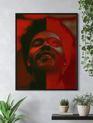 Ночной образ The Weeknd в красном свете - 4