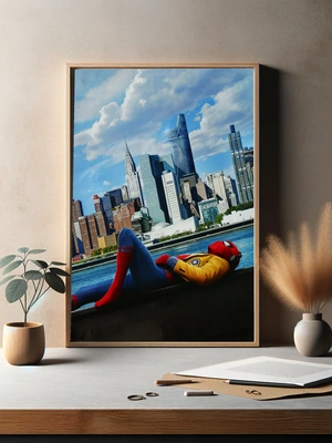 Человек-паук на фоне Нью-Йорка - 3