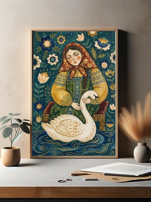 Девушка и лебедь - 3