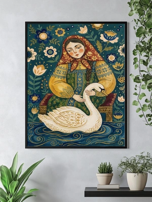 Девушка и лебедь - 4