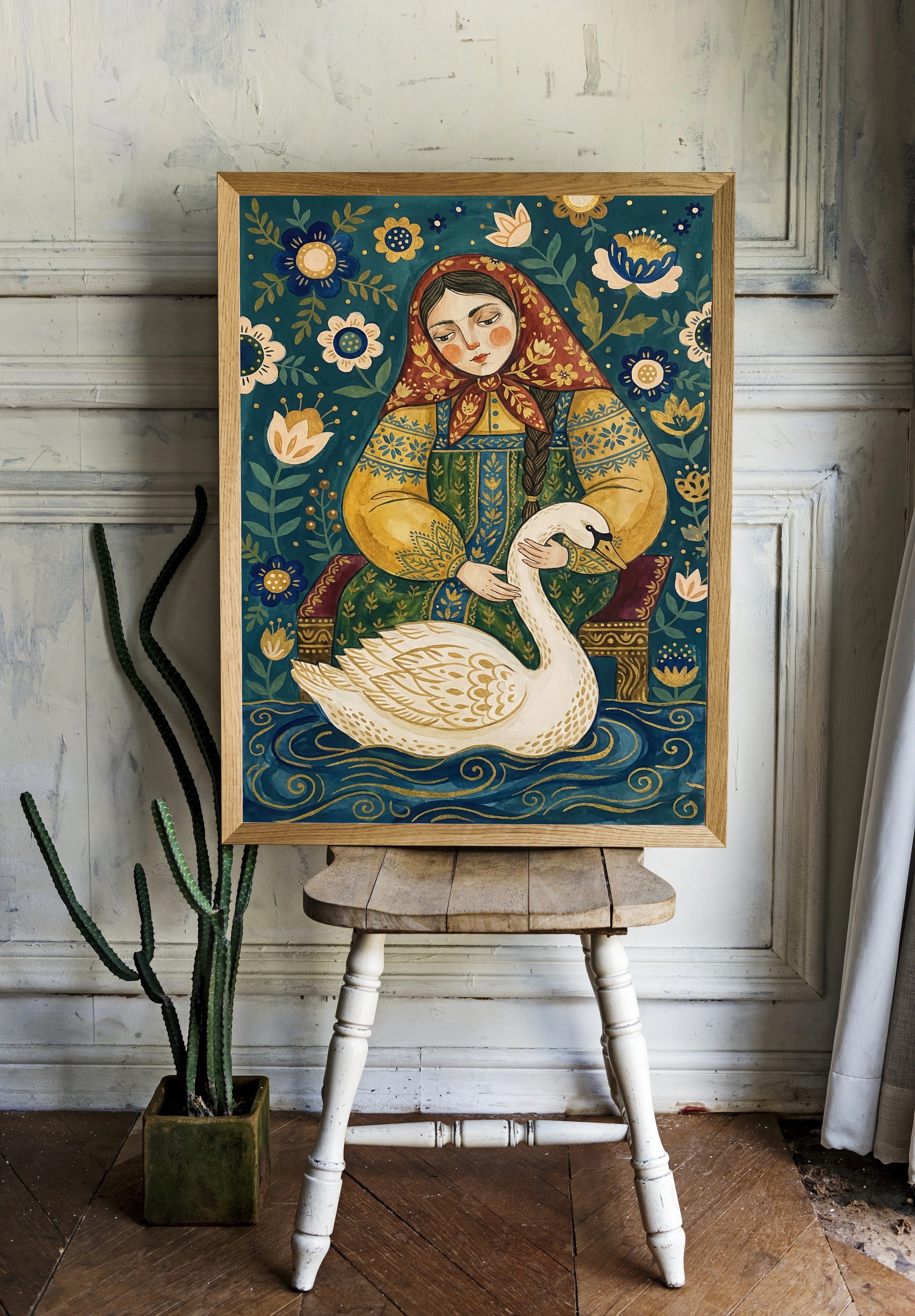 Девушка и лебедь - 2