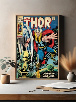 Тор в битве с Галактусом - 3