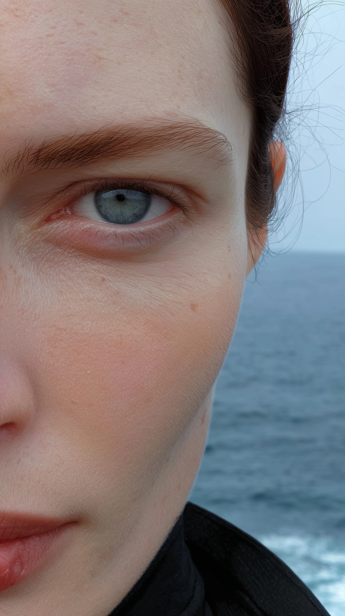 Портрет с морским фоном - 1