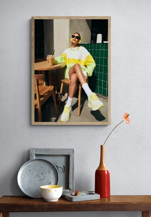 Яркий стильный образ в кафе - 4