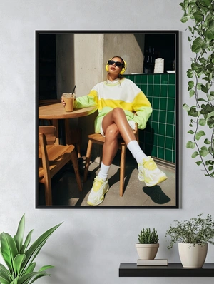 Яркий стильный образ в кафе - 5