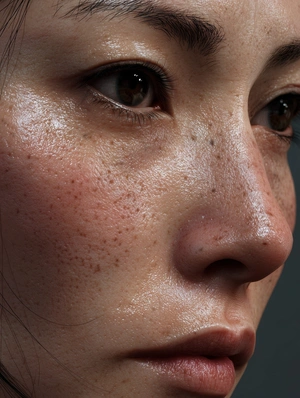 Портрет с естественной текстурой кожи - 1