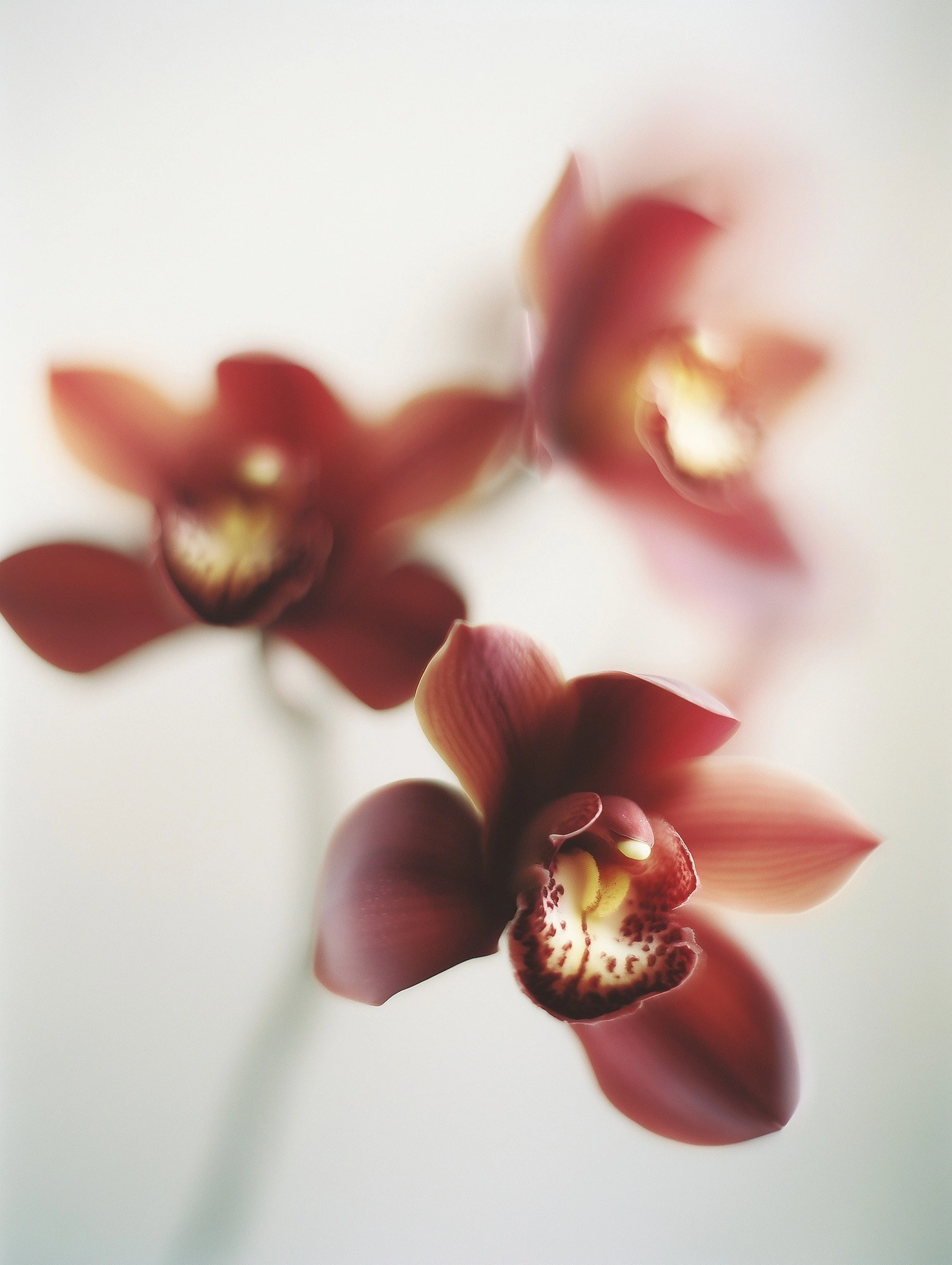 Элегантные орхидеи на нежном фоне - 1